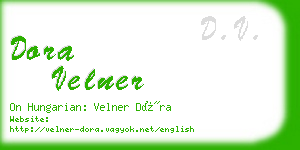 dora velner business card